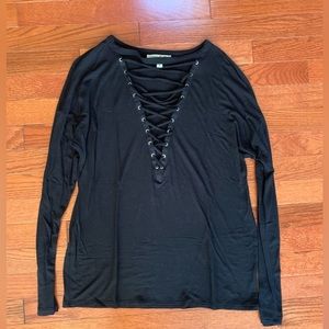 Express black long sleeve shirt